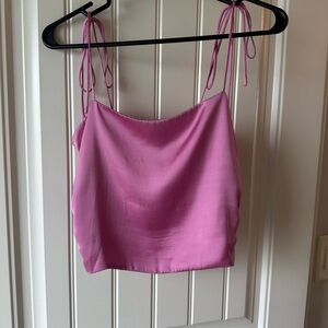 Urban Outfitters Pink Satin Camisole Top